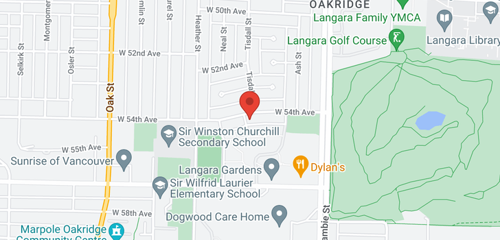 map of 692 W 54TH AVENUE